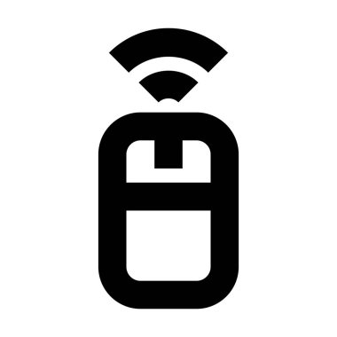 Kablosuz Bilgisayar Fare simgesi, vektör illüstrasyonu