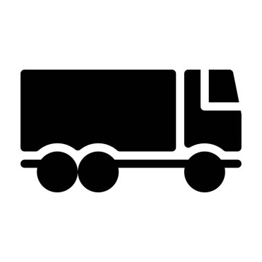 kamyon simgesi, vektör illüstrasyonu  