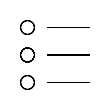 Storyboard Listesi simgesi, vektör illüstrasyonu