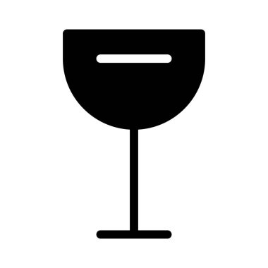 Kokteyl simgesi, vektör illüstrasyonu