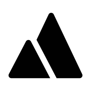 Piramit Turizm simgesi, vektör illüstrasyonu