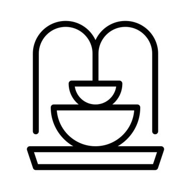 Fontain şehir simgesi, vektör