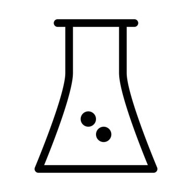 Mataralı Kimyasal Laboratuar simgesi, vektör illüstrasyonu