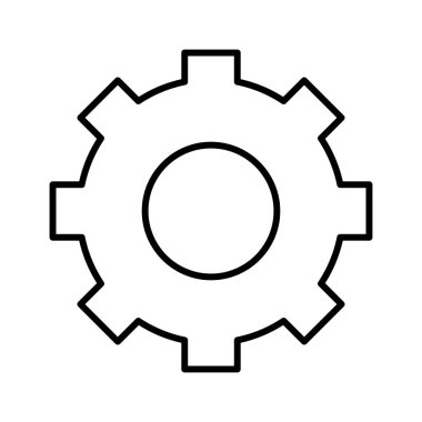 ayar simgesi, vektör illüstrasyonu