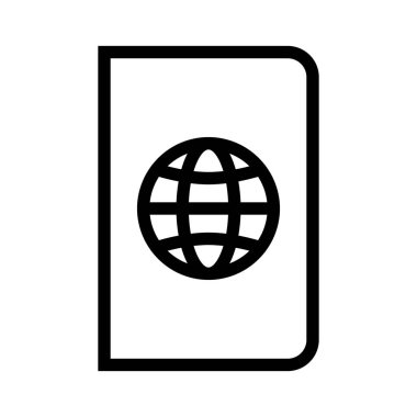 Pasaport simgesi, vektör resimleme