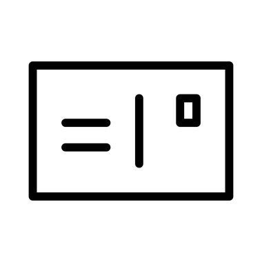 Kartpostal simgesi, vektör illüstrasyonu   