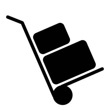 Dolly Lojistik simgesi, vektör illüstrasyonu