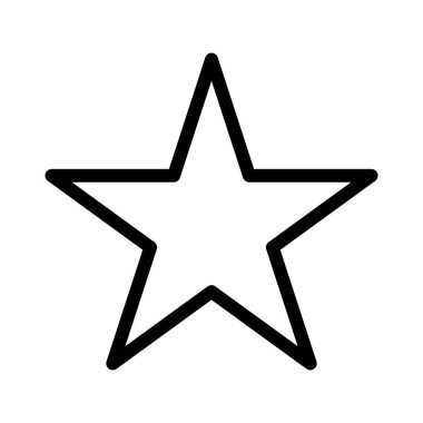 Yıldız simgesi, kalite derecesi, vektör illüstrasyonu