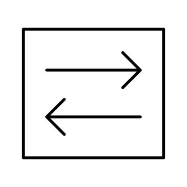 Sync Arrows simgesi, vektör illüstrasyonu 