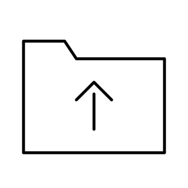 Beyaz arkaplanda dizin simgesi, vektör illüstrasyonu