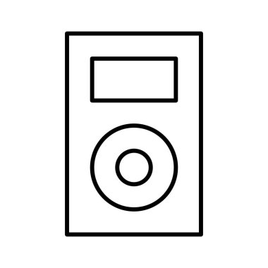 iPod simgesi, vektör illüstrasyonu