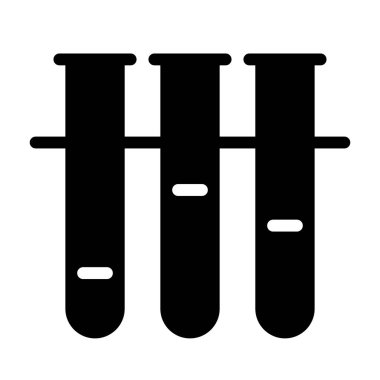 Flasks Kimya Laboratuvarı simgesi, vektör illüstrasyonu