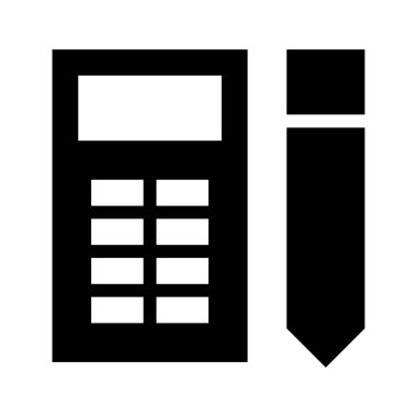 hesap makinesi simgesi, vektör illüstrasyonu