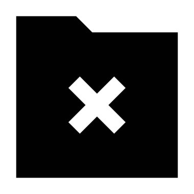 Beyaz arkaplandaki simgeyi sil, vektör illüstrasyonuName