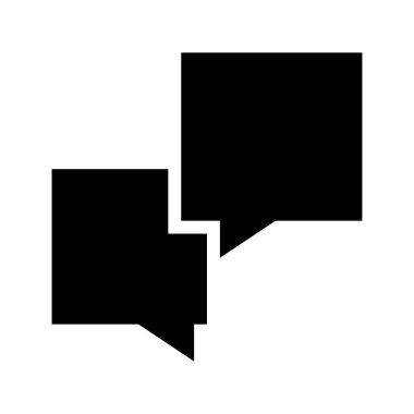 Konuşma Sohbeti simgesi, vektör illüstrasyonu