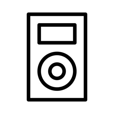 iPod simgesi, vektör illüstrasyonu