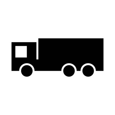 kamyon simgesi, vektör illüstrasyonu  