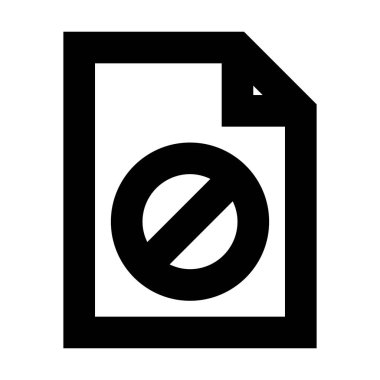 Beyaz arkaplan üzerindeki belge simgesi, vektör illüstrasyonu