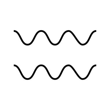 Aquarius Astroloji simgesi, vektör illüstrasyonu