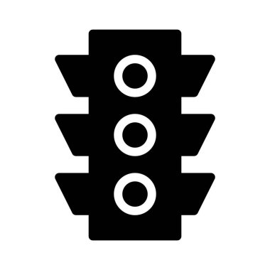 Trafik ışıkları simgesi, vektör çizimi 