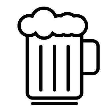 bira simgesi, vektör illüstrasyonu