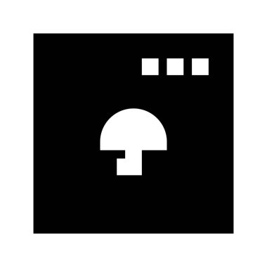 Şemsiye Uygulama simgesi, vektör illüstrasyonu