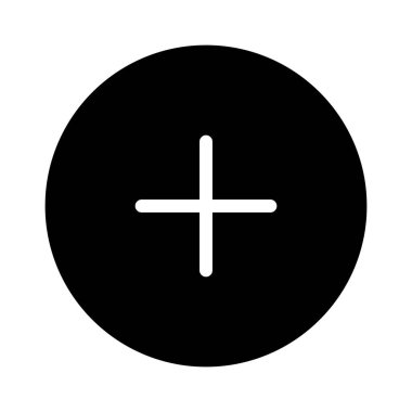  Artı simge, vektör illüstrasyonu   