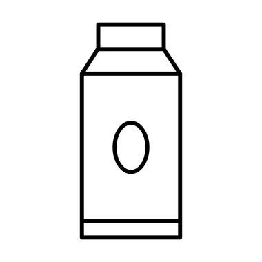 Milk Box Kitchen simgesi, vektör illüstrasyonu