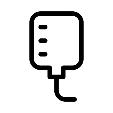 Poşet İlaç simgesi, vektör illüstrasyonu