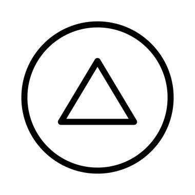 yukarı ok simgesi, vektör illüstrasyonu  