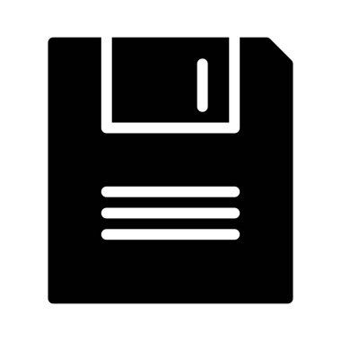 Disket Bilgisayar simgesi, vektör illüstrasyonu