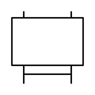 Sancak Pazarlama simgesi, vektör illüstrasyonu