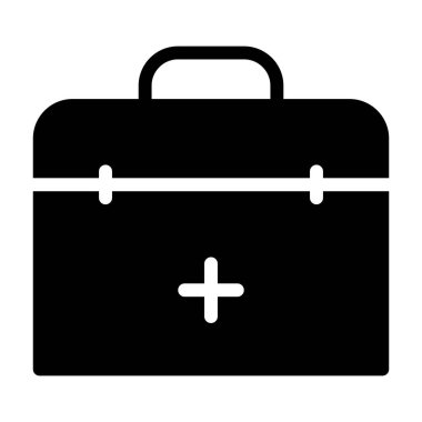 ambulans simgesi, vektör illüstrasyonu