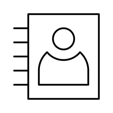 Kişi simgesi, vektör illüstrasyonu