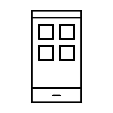 Mobil Uygulamalar simgesi, vektör illüstrasyonu