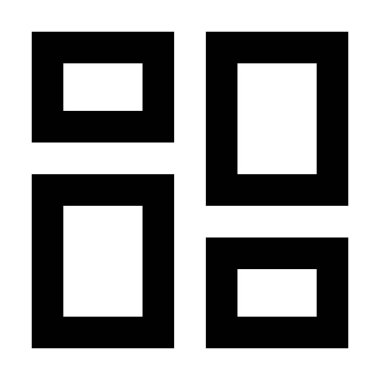 Izgara simgesi, vektör illüstrasyonu