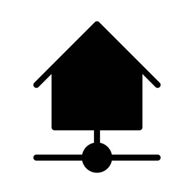 Ev Otomasyon simgesi, vektör illüstrasyonu