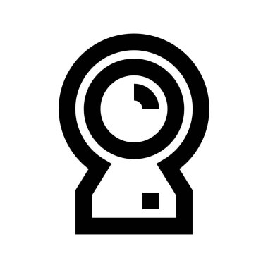 Webcam Elektronik simgesi, vektör illüstrasyonu