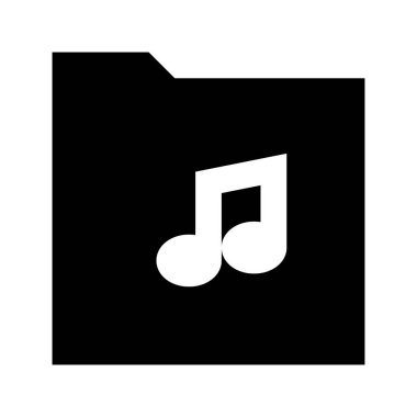 Beyaz arkaplanda müzik simgesi olan dizin, vektör illüstrasyonu