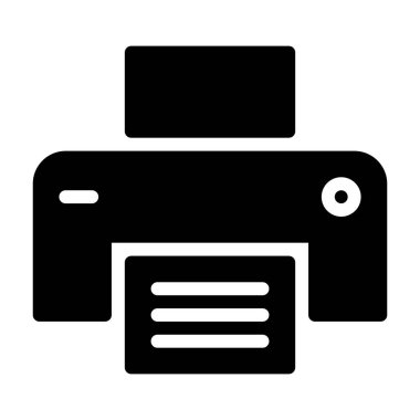 Yazıcı simgesi, vektör illüstrasyonu