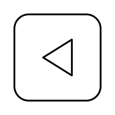 Sol Ok simgesi, vektör