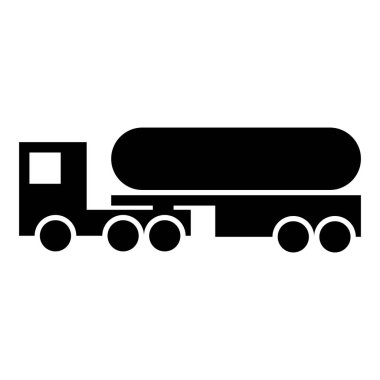 kamyon simgesi, vektör illüstrasyonu  