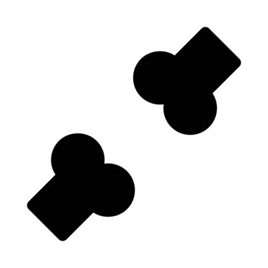 Bones Medicine simgesi, vektör illüstrasyonu