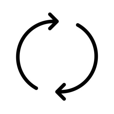 Simge, vektör illüstrasyonunu eşzamanla