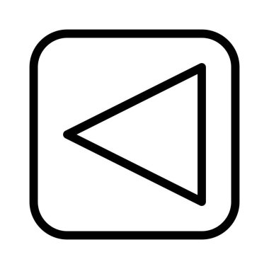 Sol Ok simgesi, vektör