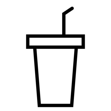 içecek simgesi, vektör illüstrasyonu