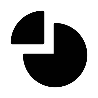 Pasta çizelgesi simgesi, vektör illüstrasyonu