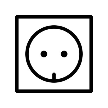 Duvar tıkacı simgesi, vektör illüstrasyonu 