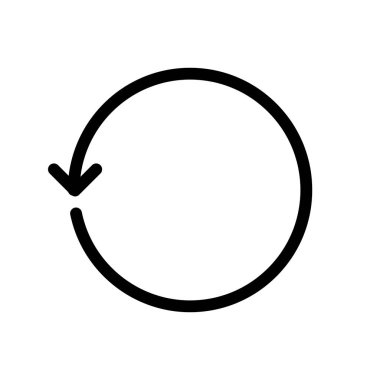 Simgeyi, vektör illüstrasyonunu yeniden yükle  