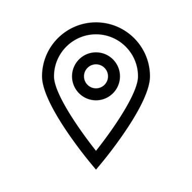 konum pin simgesi, vektör illüstrasyonu